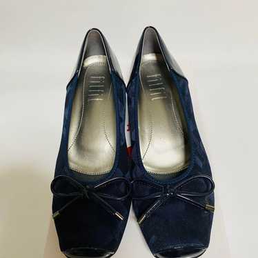 Fit-fit Water-Resistant Ballet Pumps II (Navy Pat… - image 1