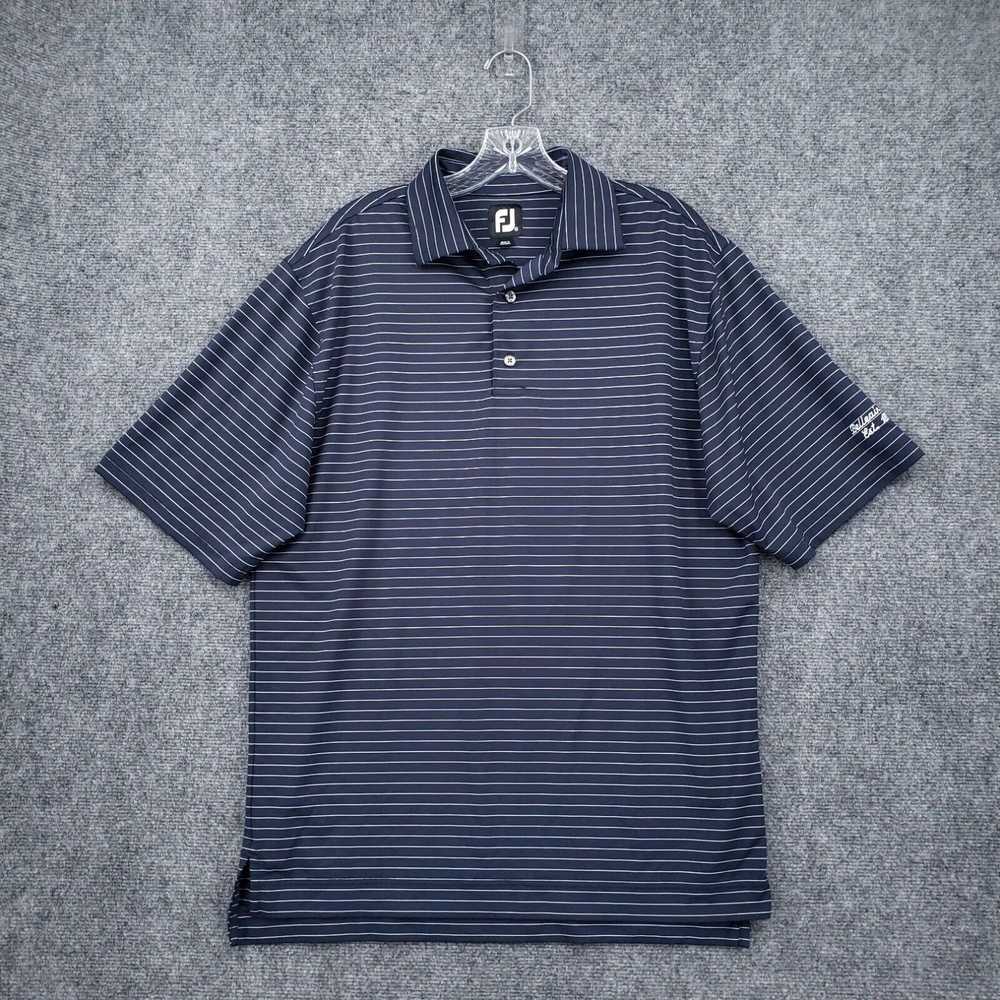 Footjoy FJ FootJoy Polo Shirt Mens Medium Blue Be… - image 1