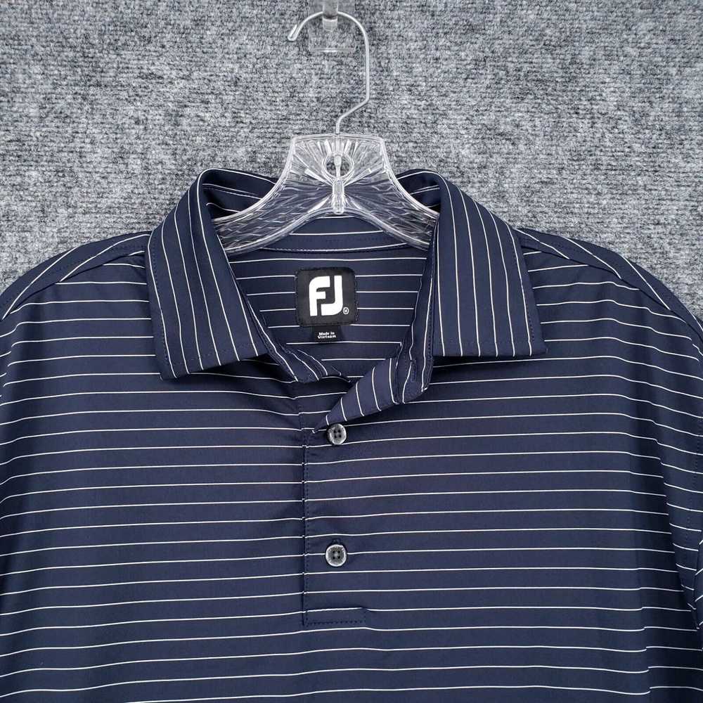 Footjoy FJ FootJoy Polo Shirt Mens Medium Blue Be… - image 2