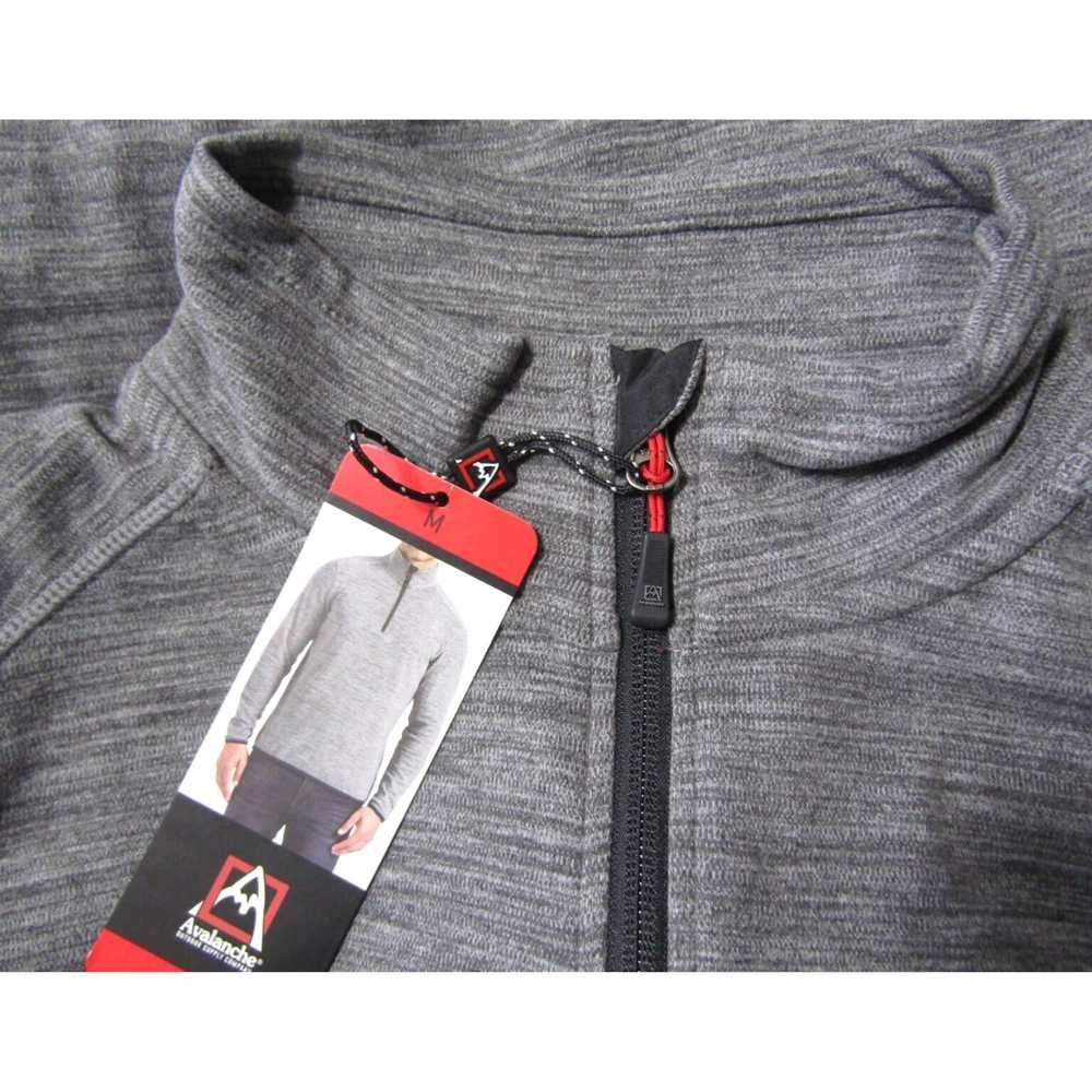 Avalanche Gray Marl Quarter Zip Collar Fleece Men… - image 5