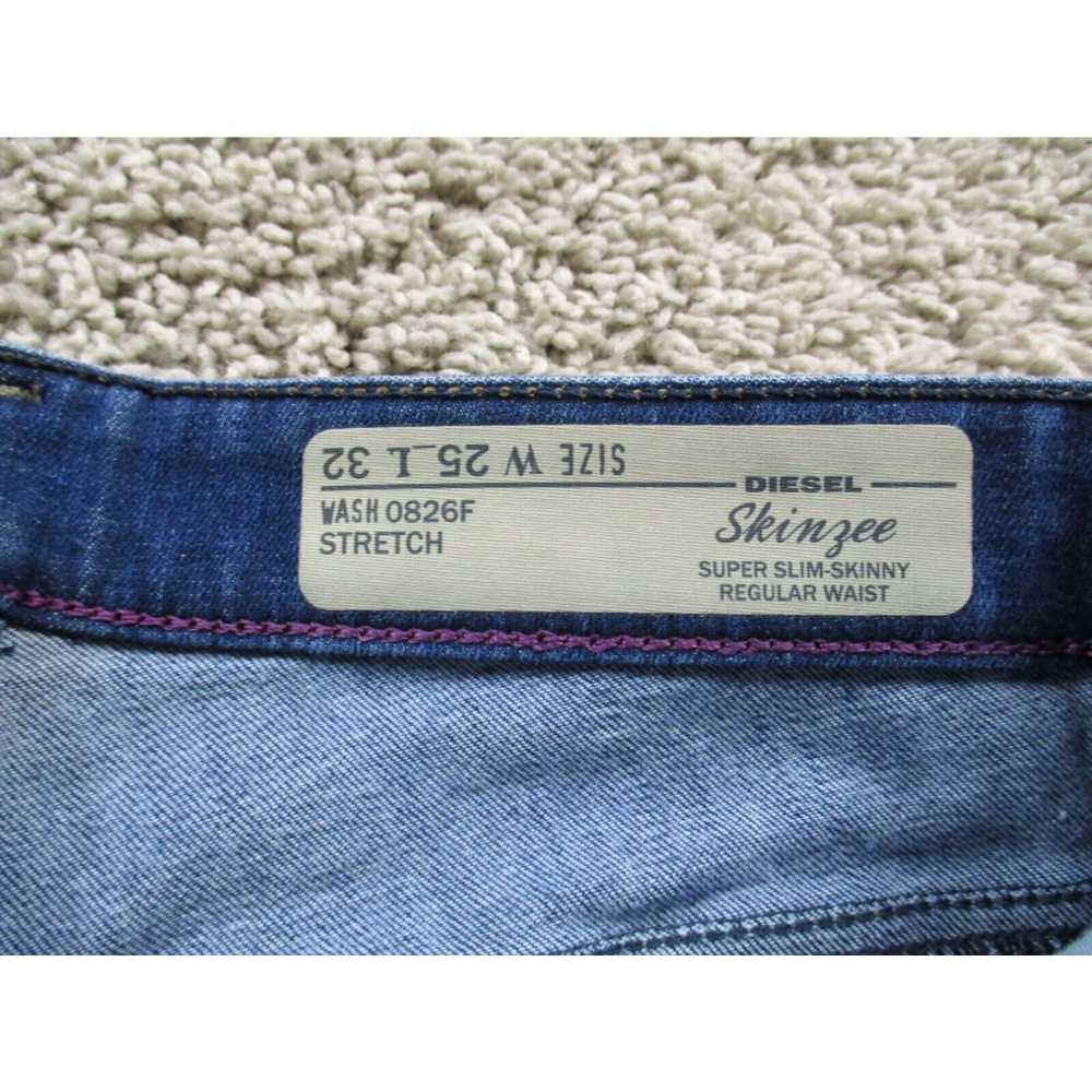 Diesel Diesel Jeans Womens 25x32 Blue Skinzee Low… - image 3