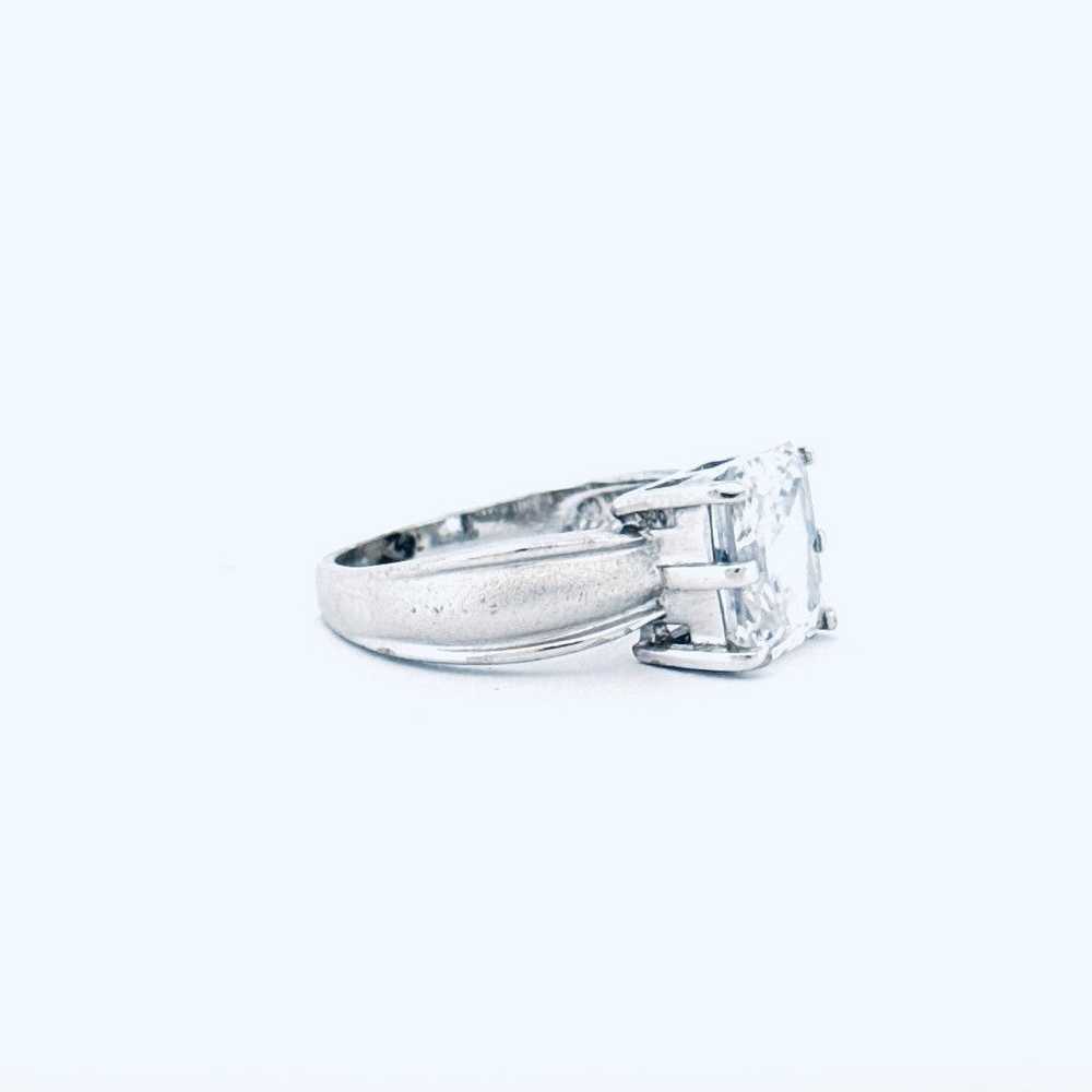 Designer Estate Sterling Silver 925 Radiant-Cut C… - image 2