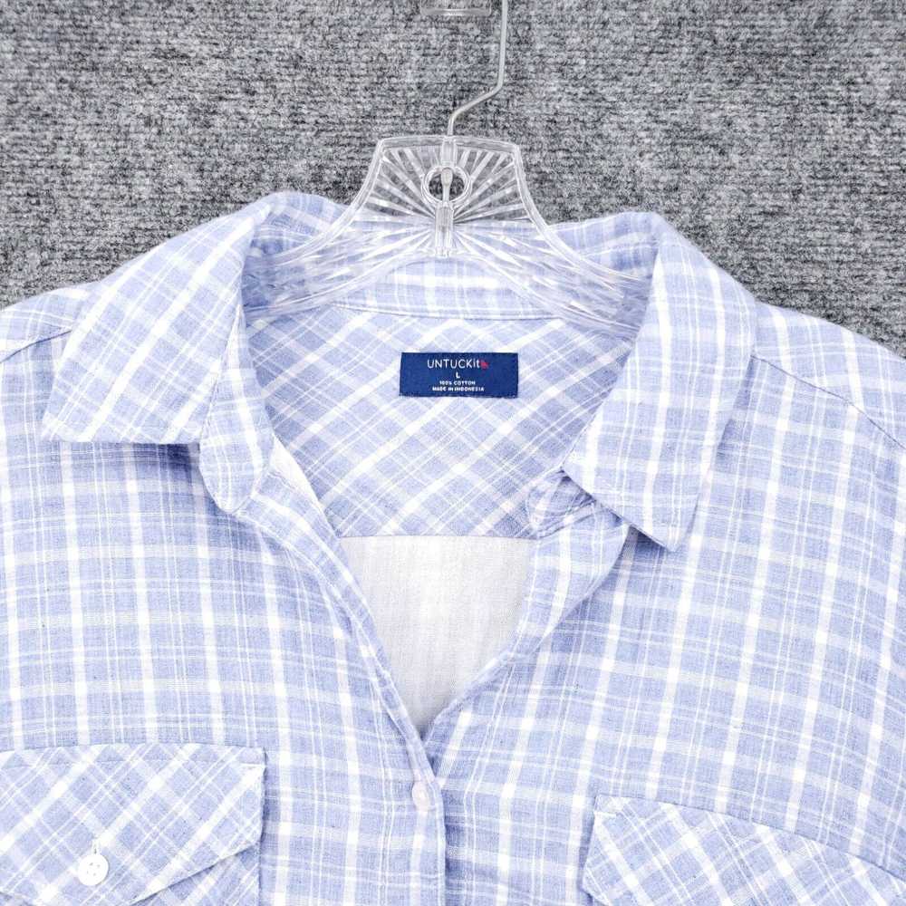 UNTUCKit UNTUCKit Shelly Shirt Mens L Large Blue … - image 3