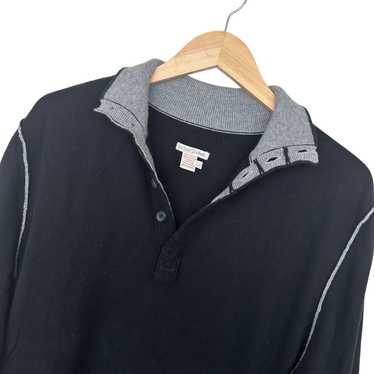 Other Carbon 2 Cobalt Black Cotton Cashmere Sweat… - image 1