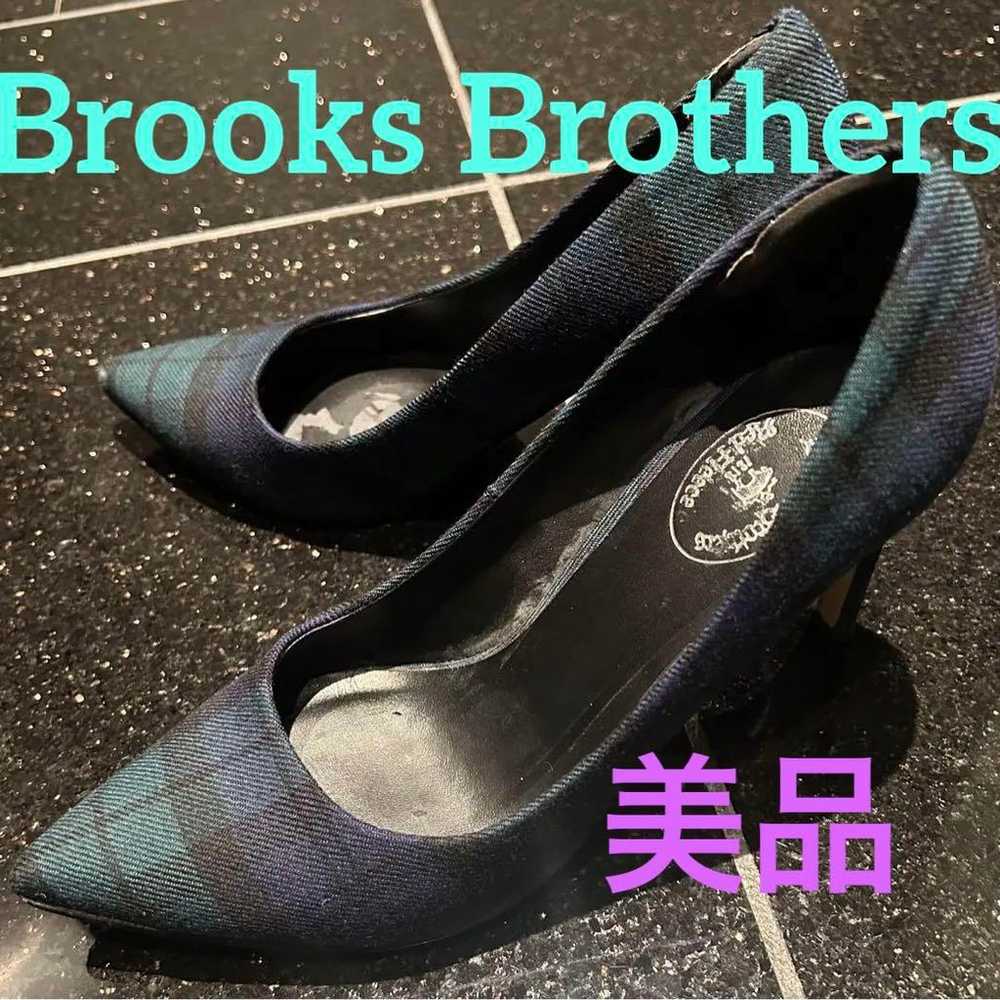 Brooks Brothers Black Watch Check High Heel 7 Pum… - image 1