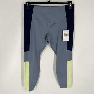 Nike Nike Womens Blue Mid Rise 7/8 Leggings Plus … - image 1