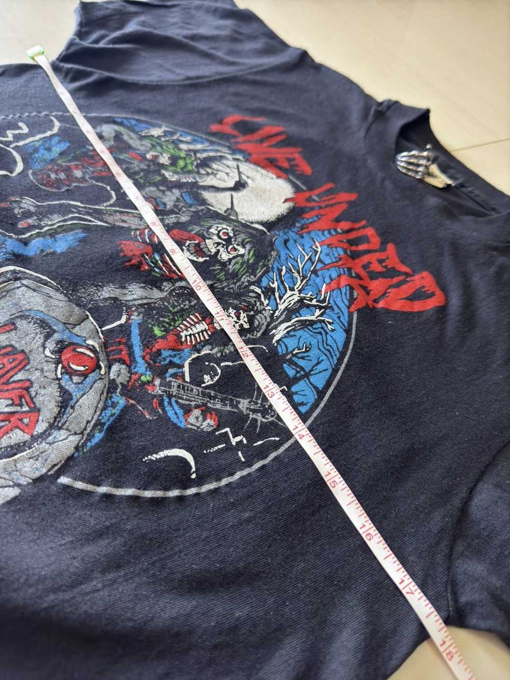 Band Tees × Made In Usa × Vintage 1985 Slayer Liv… - image 12