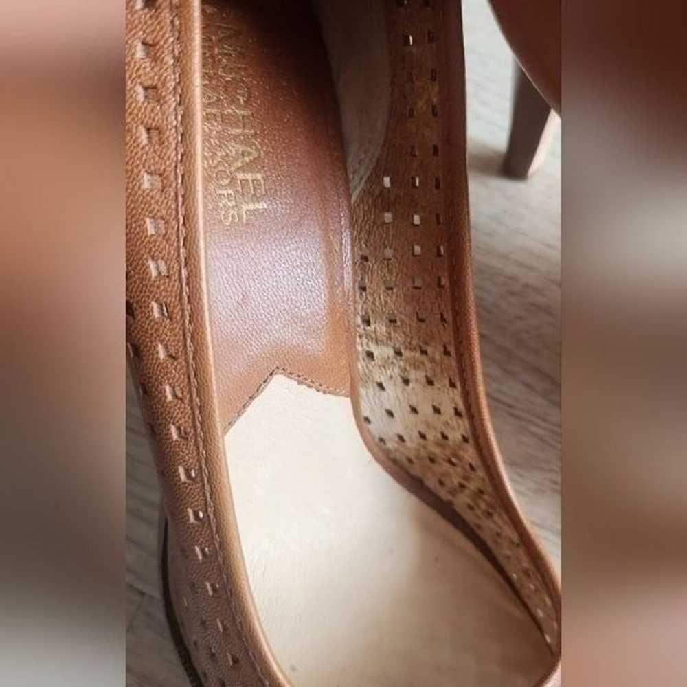 Michael Michael Kors Open Toe Pump in Tan Size 9.5 - image 9