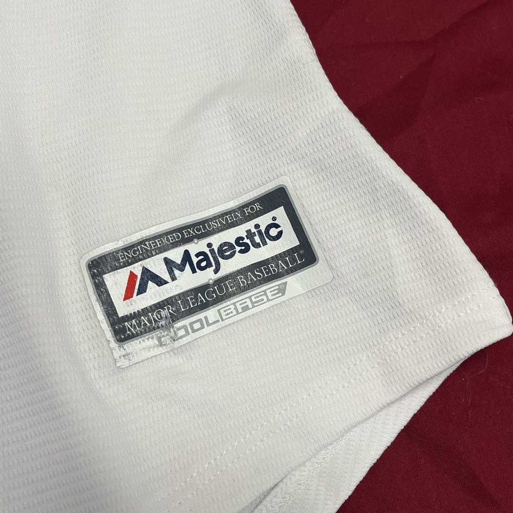 MLB × Majestic MLB Majestic White and red Washing… - image 5