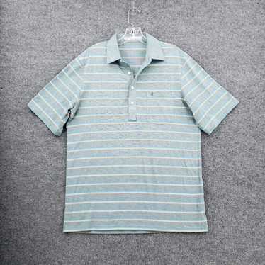 Vintage Criquet Polo Shirt Mens M Medium Blue Top… - image 1