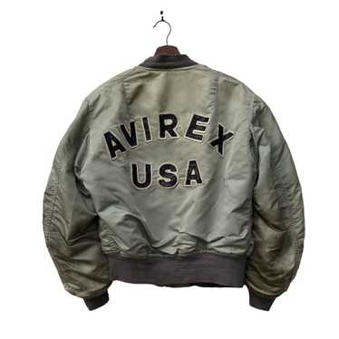 AVIREX VINTAGE MA-1 MIL-J-8279A 初期モデル L AVIREXアヴィレックス□美品 USAF 1950s 復刻 MIL-J-8279A 初期