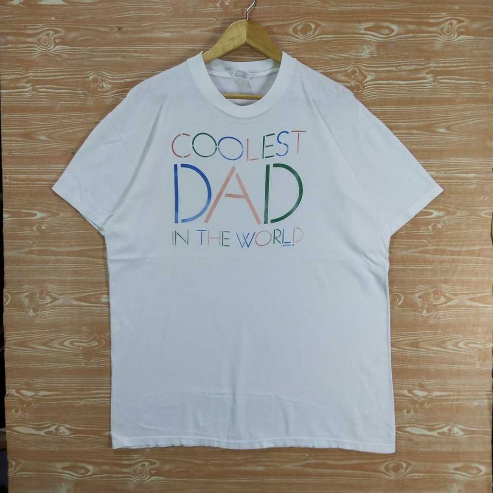 Vintage Vintage 80s Coolest Dad In The World Tee - image 1