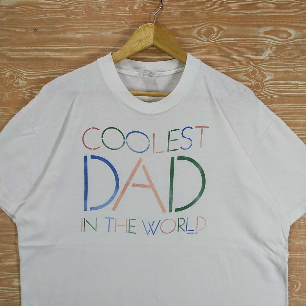 Vintage Vintage 80s Coolest Dad In The World Tee - image 2