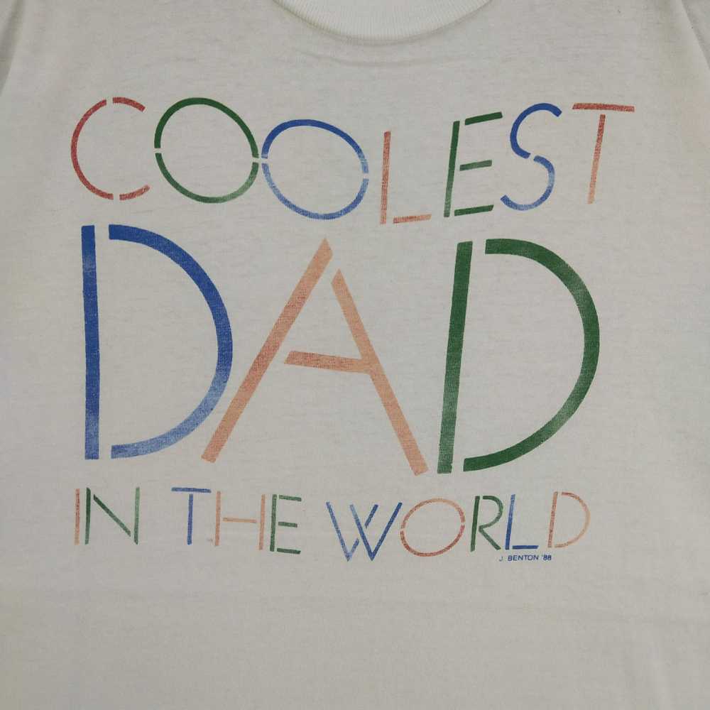 Vintage Vintage 80s Coolest Dad In The World Tee - image 3