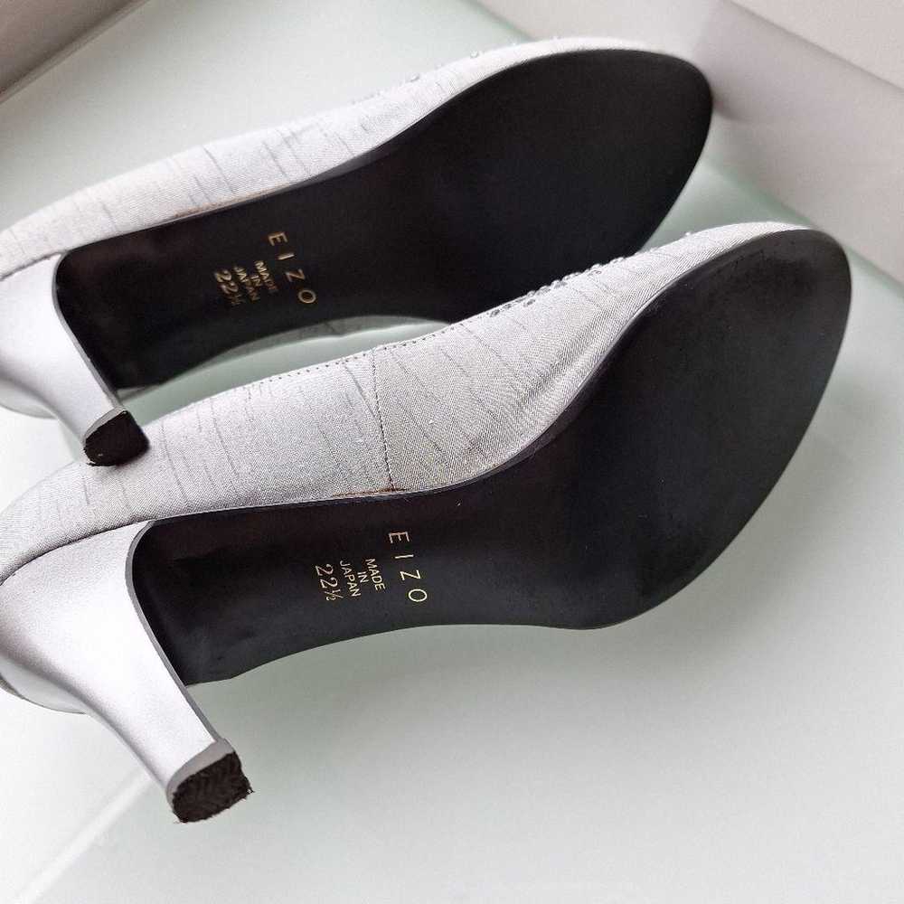 EIZO Gray Silver Bijou Pumps - image 5