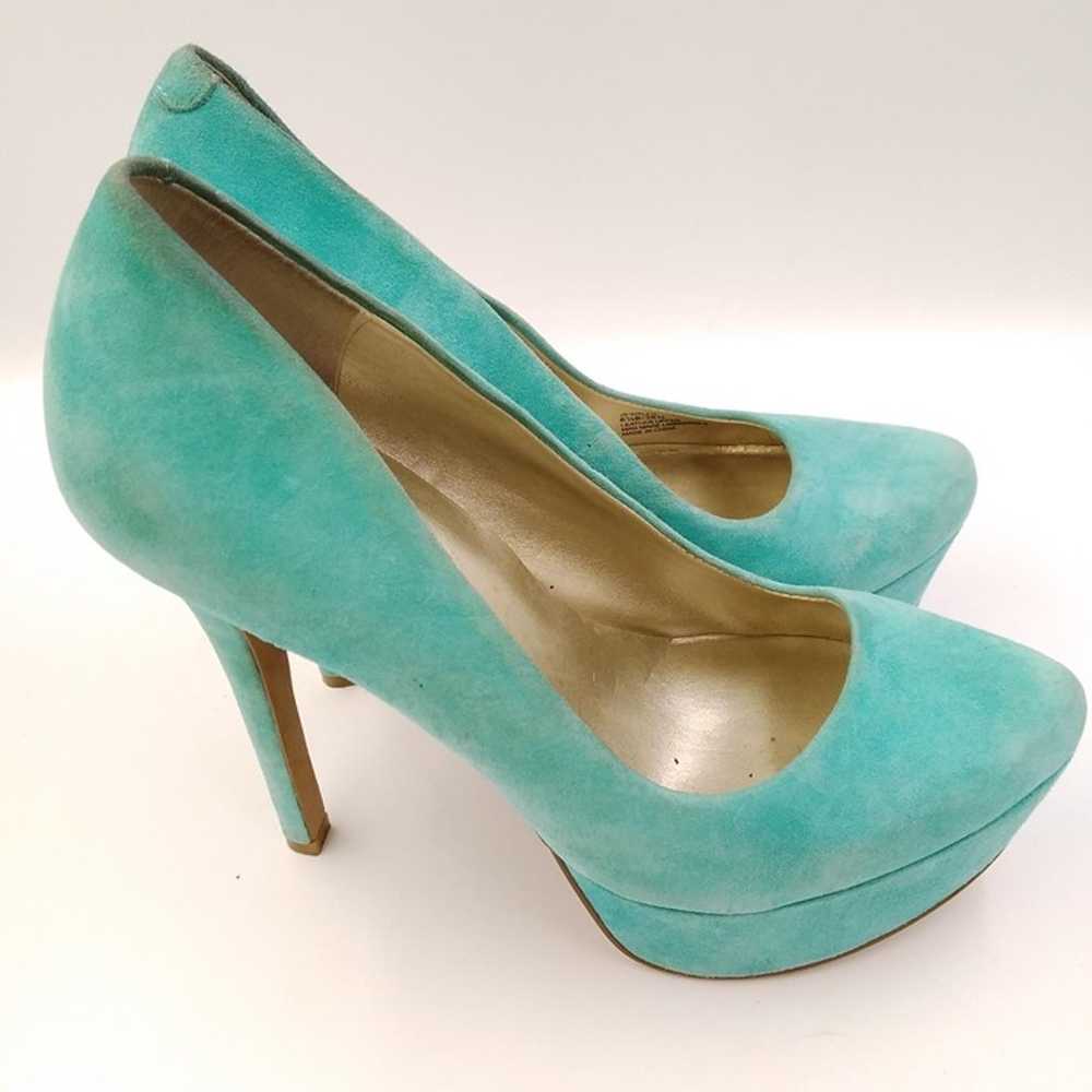 Jessica Simpson Ladies Womens Aqua Platform Stile… - image 1