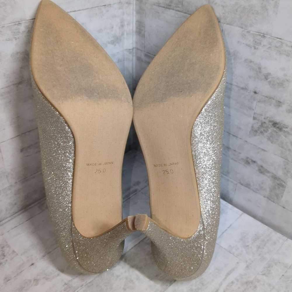 Brand new ESPERANZA Gold Glitter Pointed Toe Shoe… - image 10