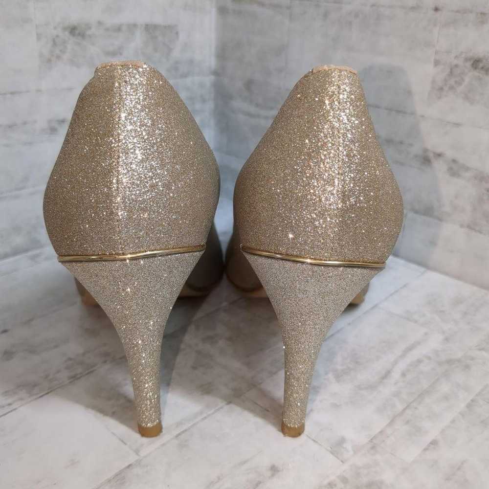 Brand new ESPERANZA Gold Glitter Pointed Toe Shoe… - image 4