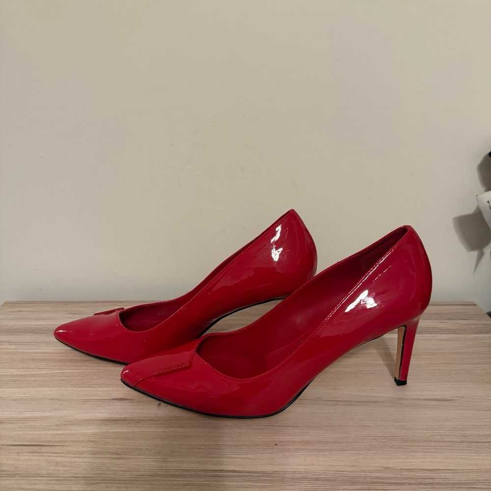 The Callia Pumps Calvin Klein block heel Leather … - image 5