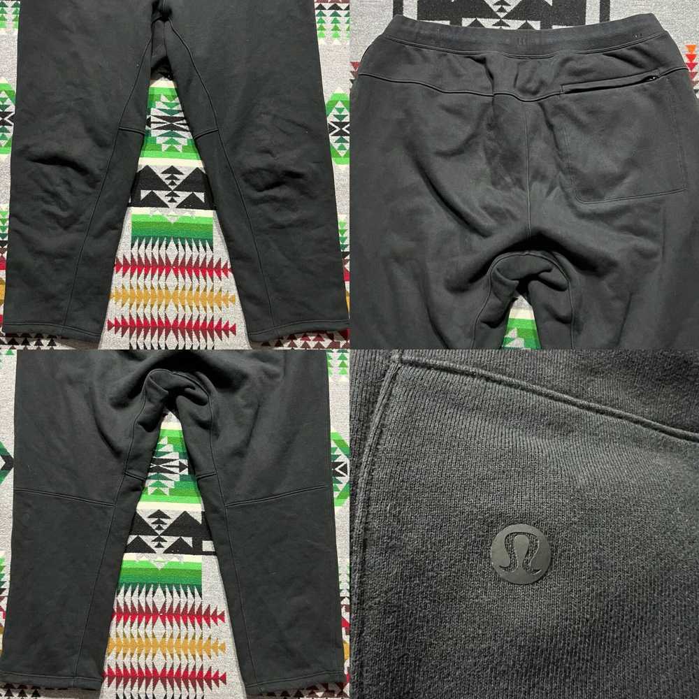 Lululemon Black Relaxed Fit Cropped French Terry … - image 8