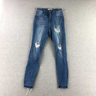 Vintage Womens Ladies Medium Wash Blue 2 Pair Slim