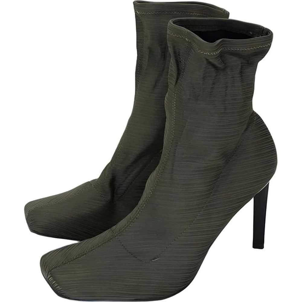 Stylish Khaki High Heeled Sock Boots for Women Si… - image 2