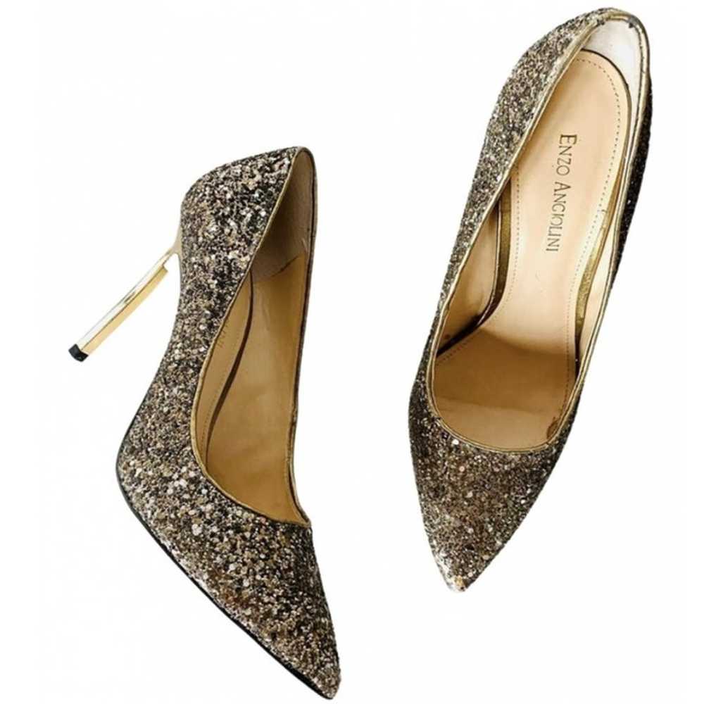 ENZO ANGIOLINI Gold Sequins Sparkle Pointy Toe Me… - image 1