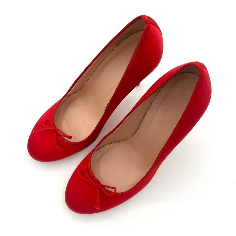 J crew Collection made-in-Italy ballet pumps silk… - image 4