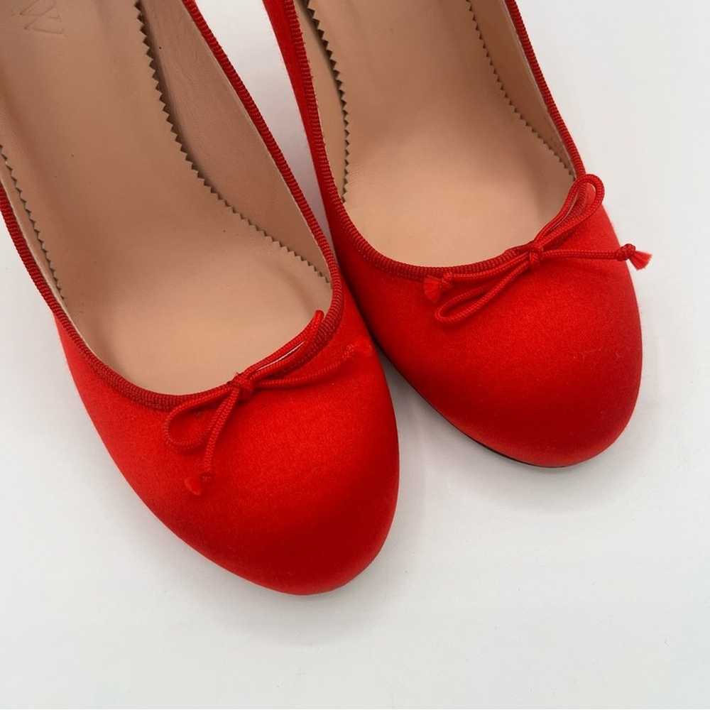 J crew Collection made-in-Italy ballet pumps silk… - image 9