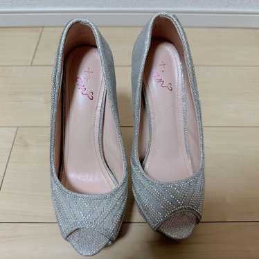 an Silver Open-Toe Pumps High Heel - image 1