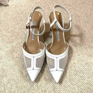 PELLICO White Mesh Pumps 37 - image 1