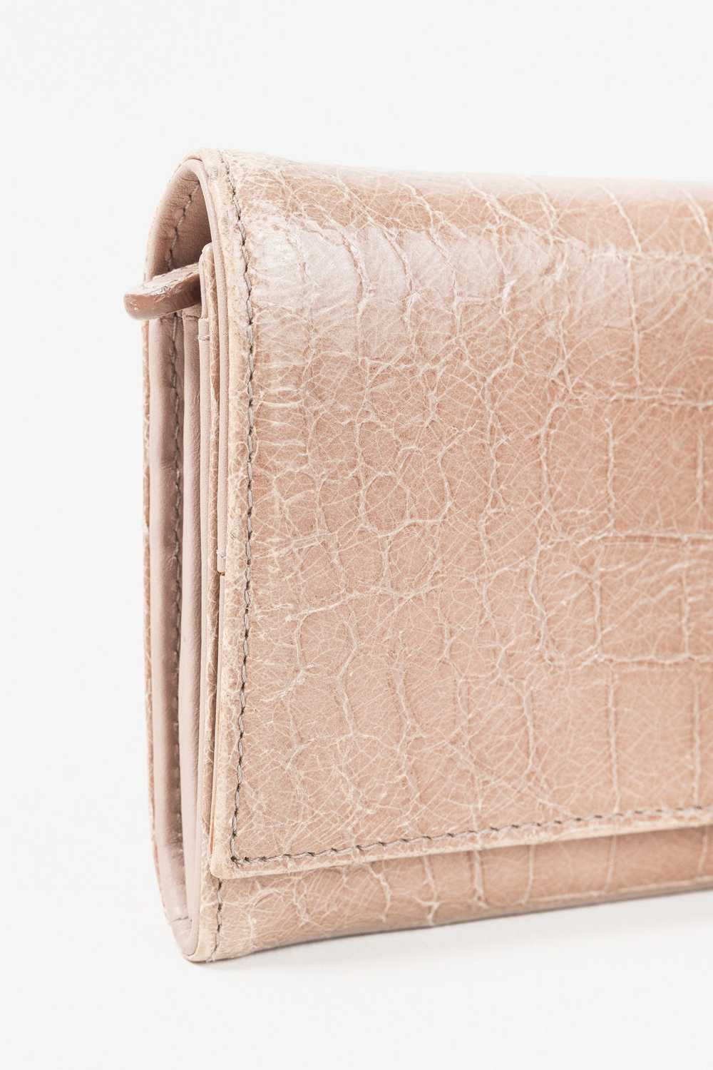 Miu Miu Miu Miu Croc Embossed Long Continental Bl… - image 5