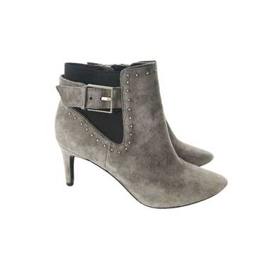 Calvin Klein Gray Suede Josie Booty Ankle Boots Z… - image 1