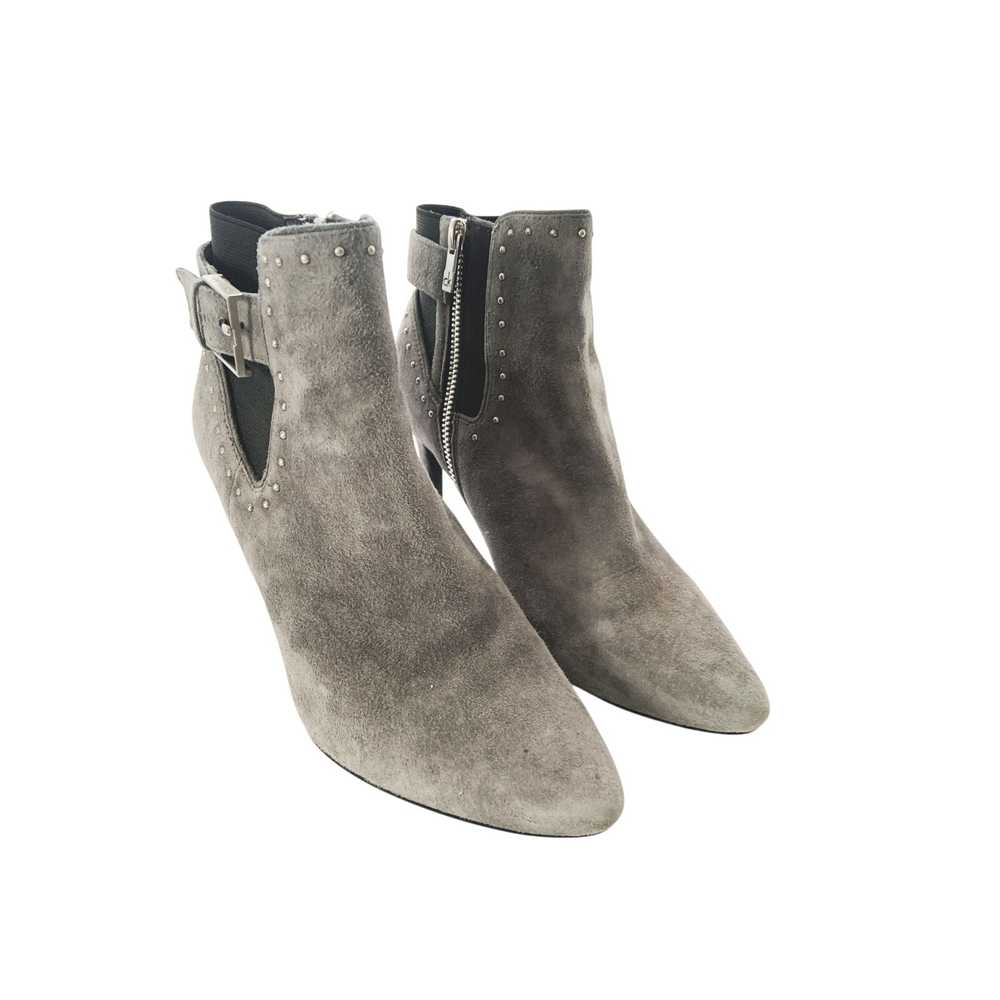 Calvin Klein Gray Suede Josie Booty Ankle Boots Z… - image 2