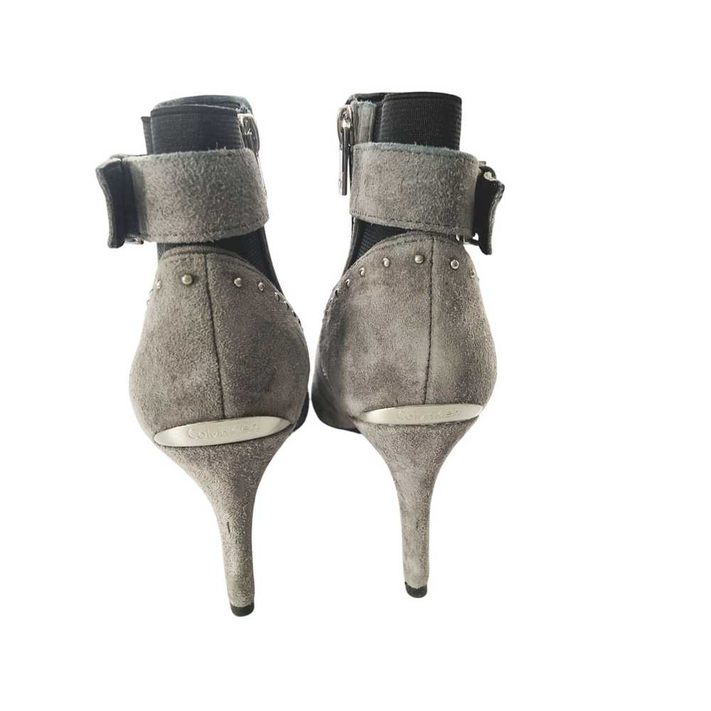 Calvin Klein Gray Suede Josie Booty Ankle Boots Z… - image 3