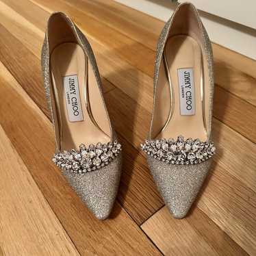 Jimmy Choo Glitter Glitter Accents Pumps - image 1