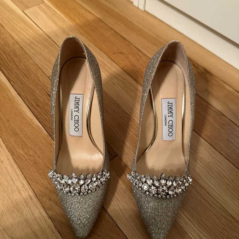 Jimmy Choo Glitter Glitter Accents Pumps - image 2