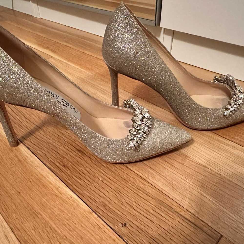 Jimmy Choo Glitter Glitter Accents Pumps - image 4