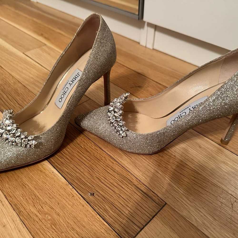 Jimmy Choo Glitter Glitter Accents Pumps - image 5