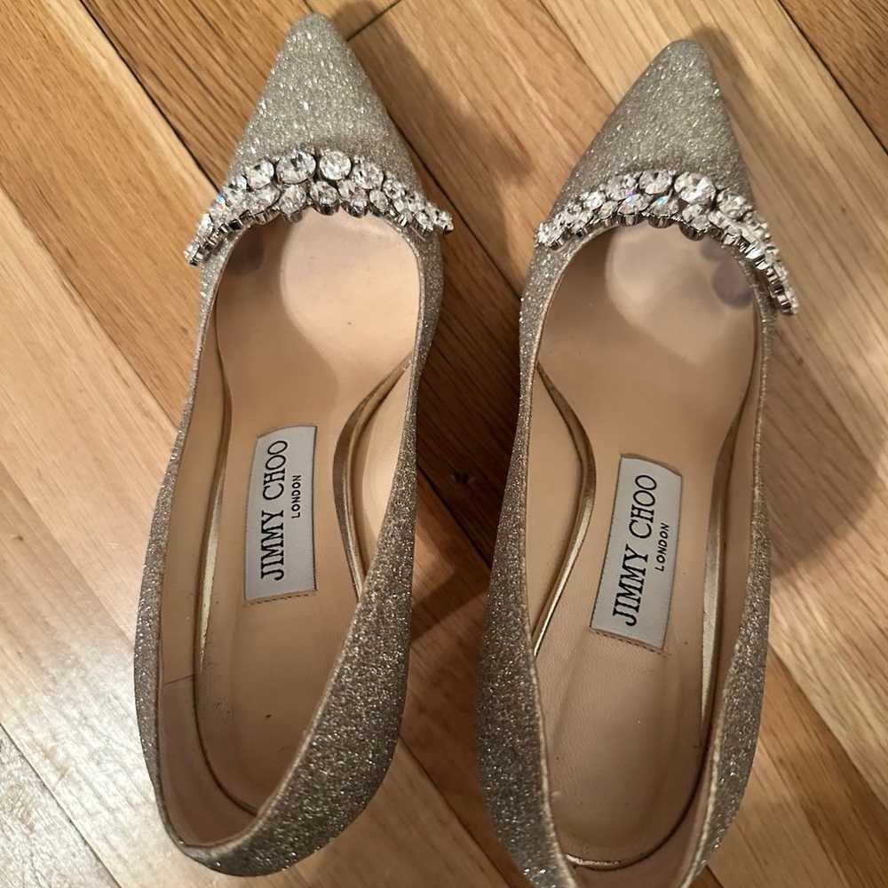 Jimmy Choo Glitter Glitter Accents Pumps - image 6