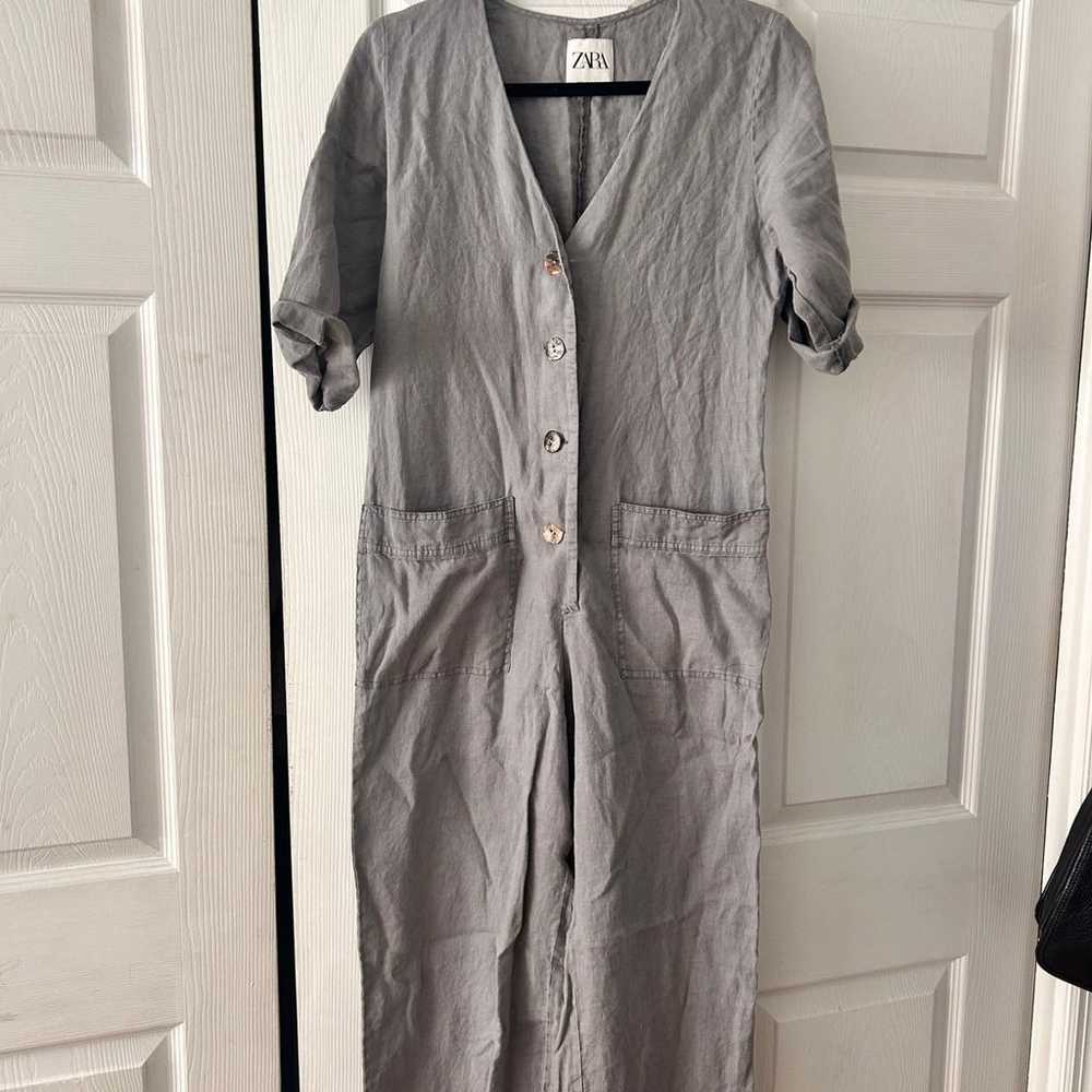 Zara linen Jumpsuit - image 1