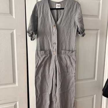 Zara linen Jumpsuit - image 1