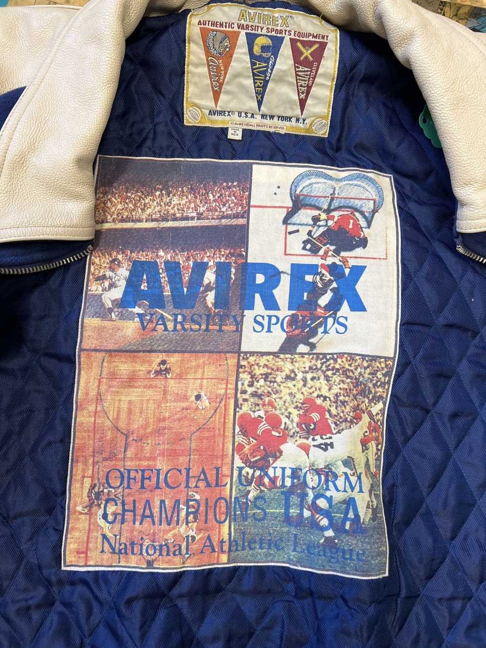 Avirex × Vintage Y2K Avirex varsity letterman jac… - image 2