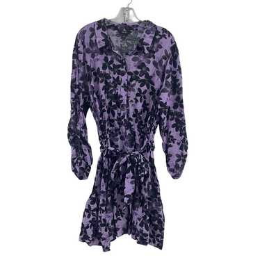 Simply Vera Wang Purple & Black Women's Floral LS… - image 1