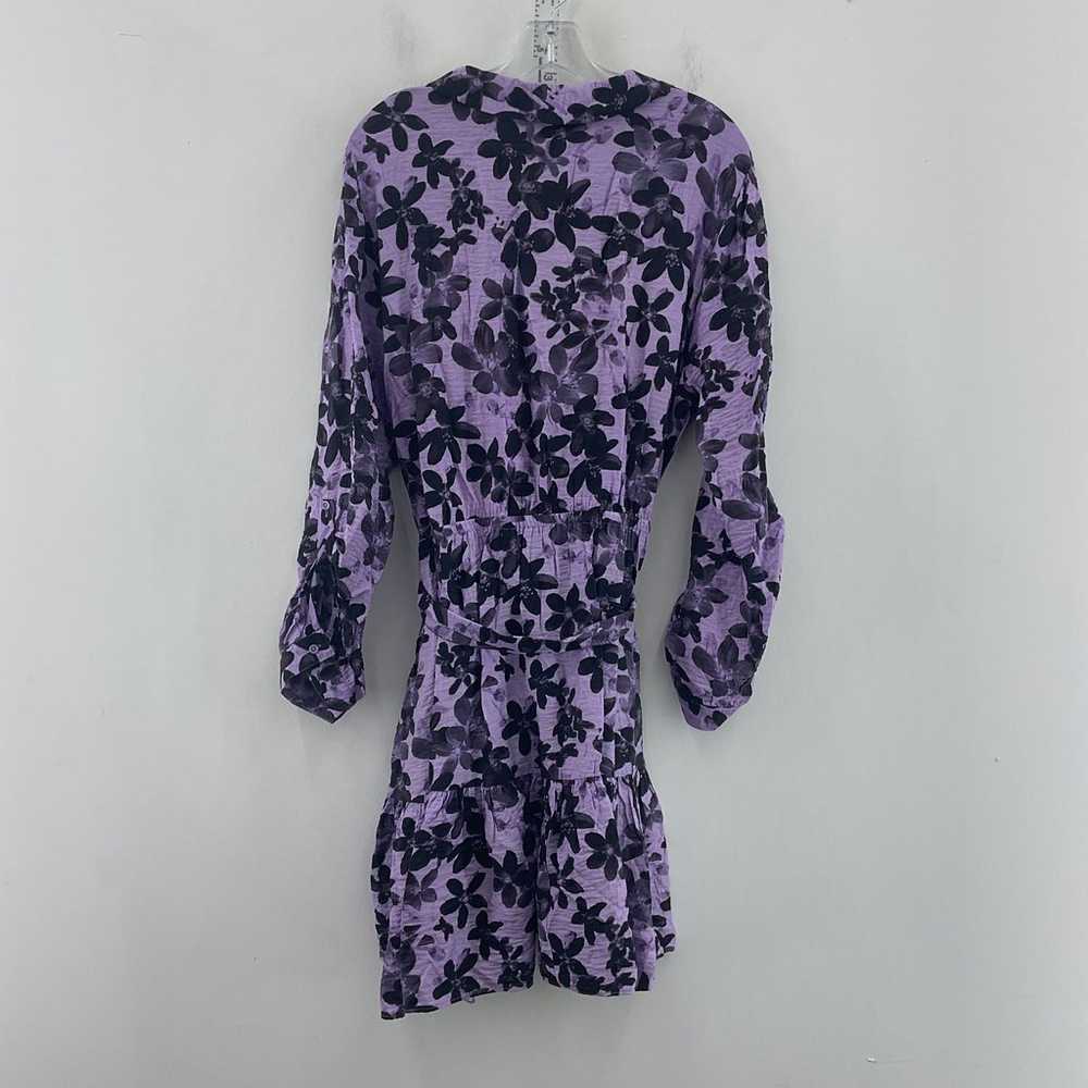 Simply Vera Wang Purple & Black Women's Floral LS… - image 2