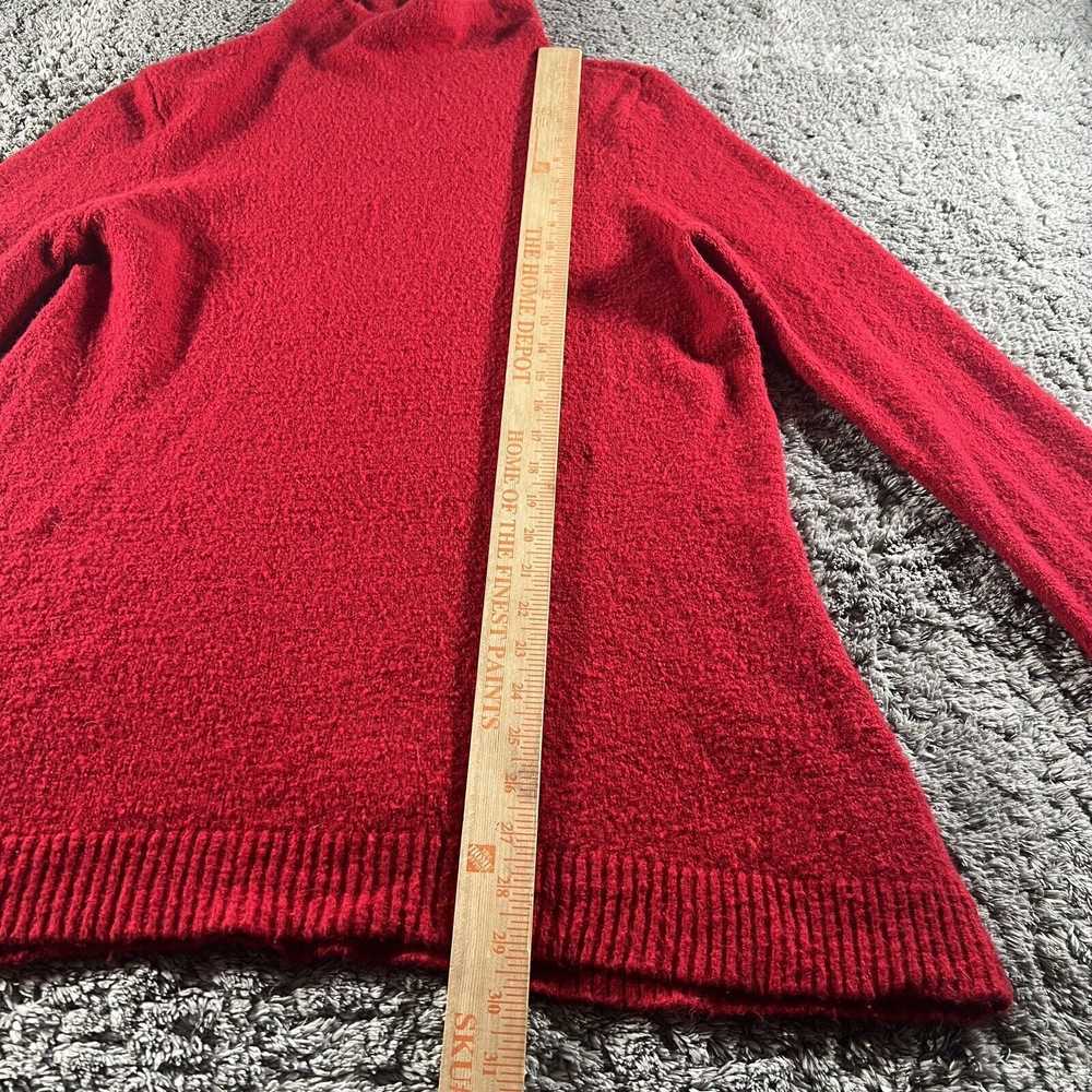 J Jill Sweater Womens Size LP Red Tunic Mock Neck… - image 3