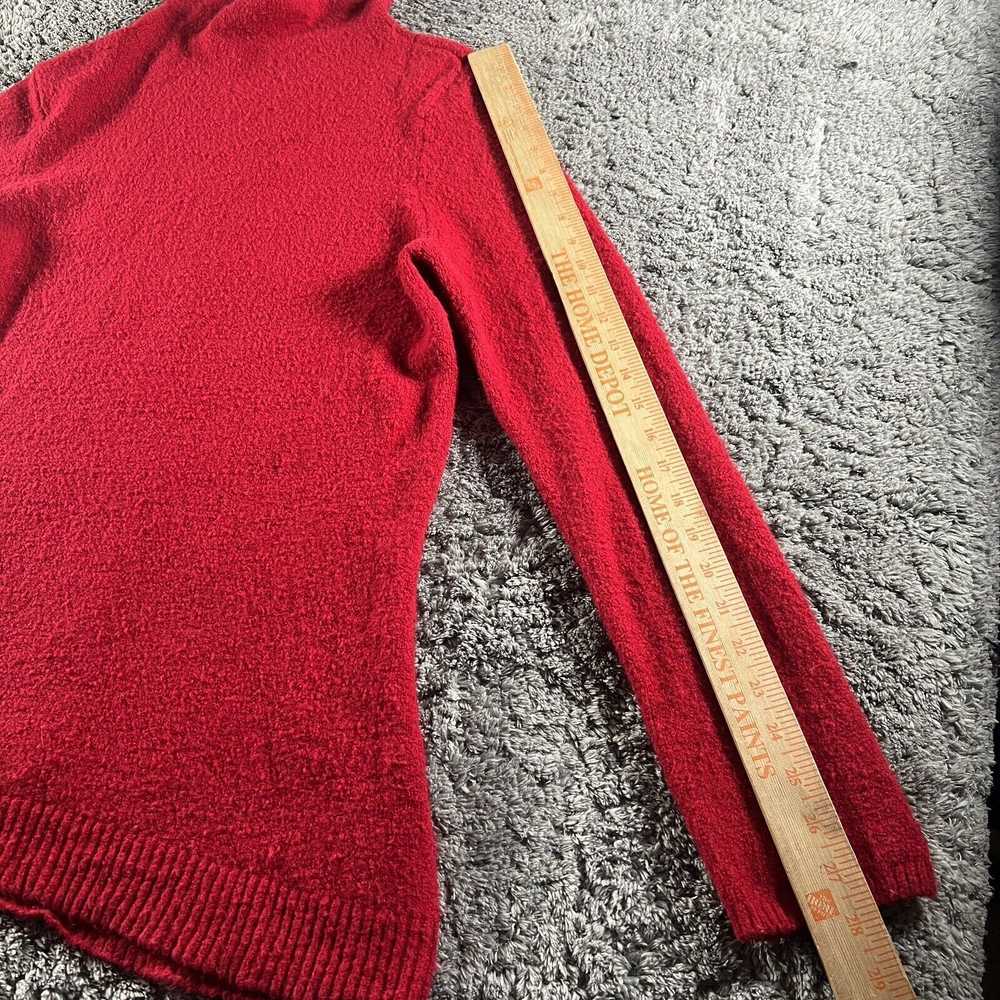 J Jill Sweater Womens Size LP Red Tunic Mock Neck… - image 4