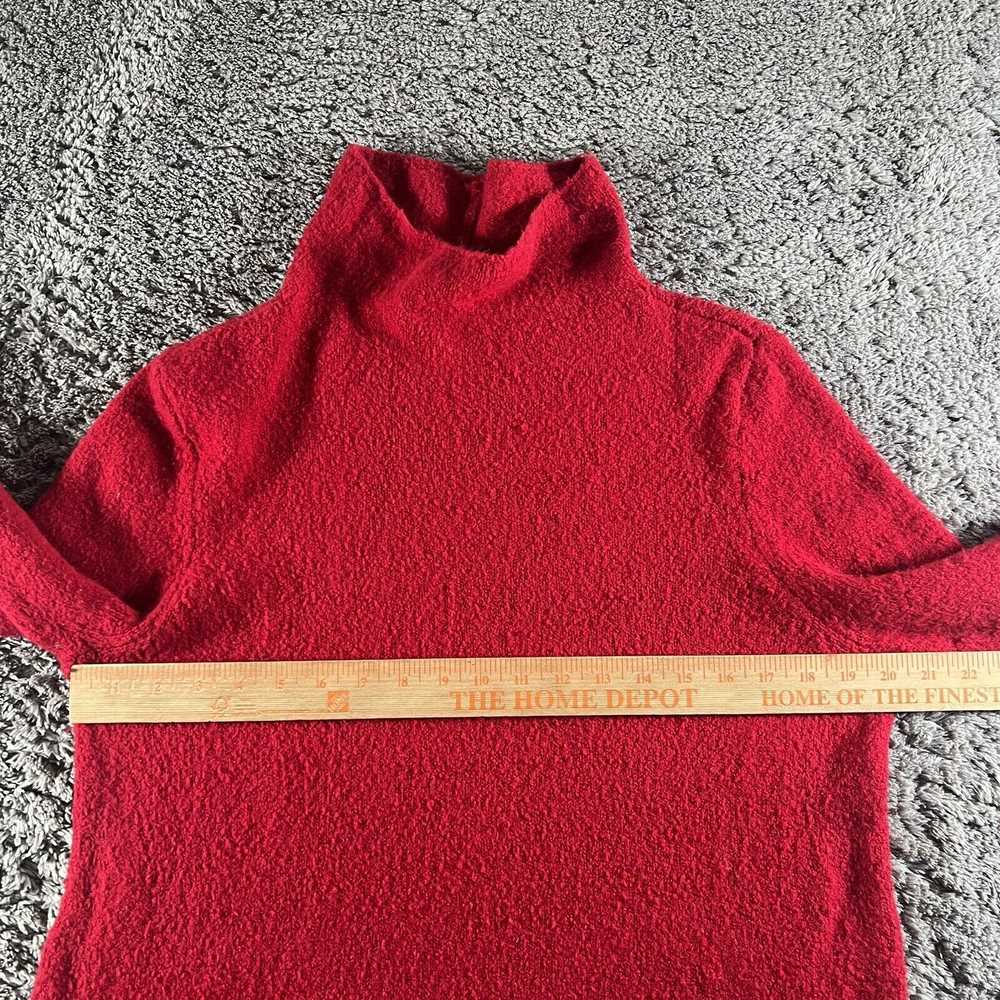 J Jill Sweater Womens Size LP Red Tunic Mock Neck… - image 5