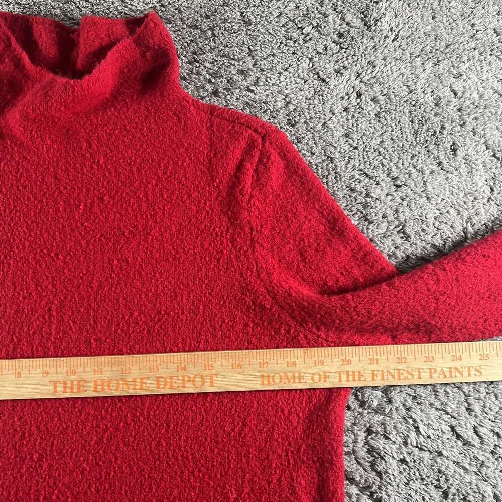 J Jill Sweater Womens Size LP Red Tunic Mock Neck… - image 6