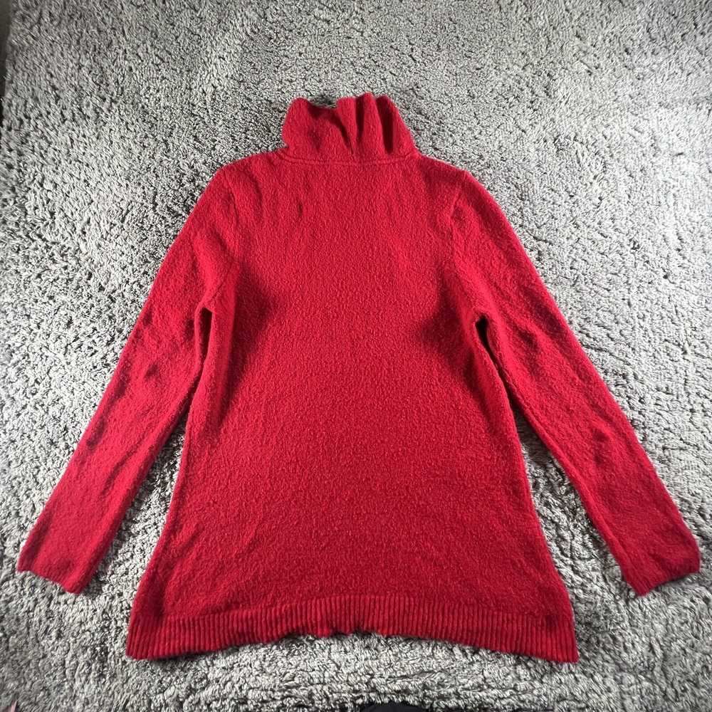 J Jill Sweater Womens Size LP Red Tunic Mock Neck… - image 7